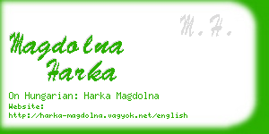 magdolna harka business card